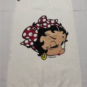 Vintage Betty Boop golf bag towel